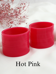 Jodha Bridal Choora Bangle Set-Hot Pink