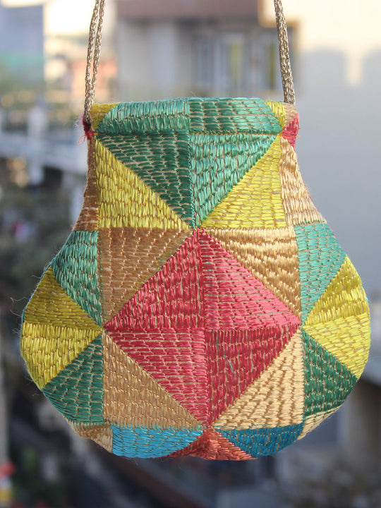 Anureet Potli Bag-Multicolor