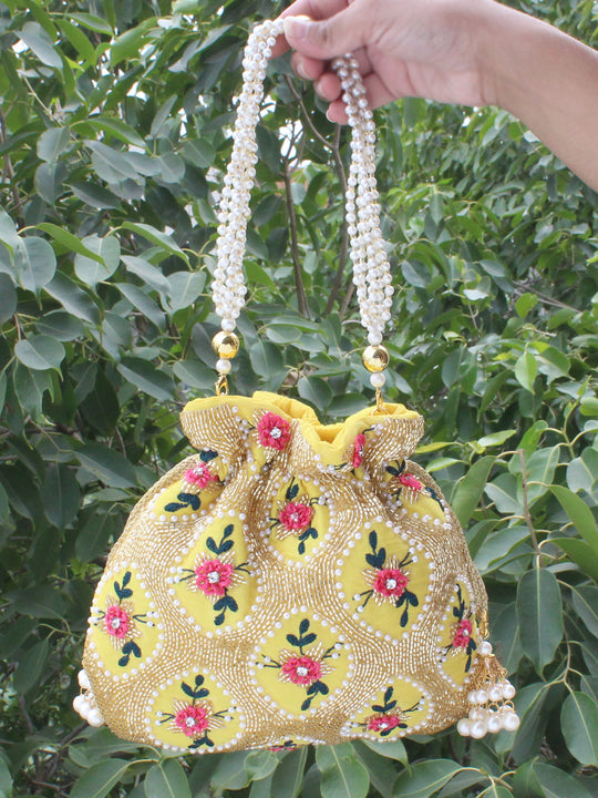 Kanak Potli Bag-Yellow