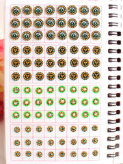 Multi Color Bindi Book with Stone Border Style -17