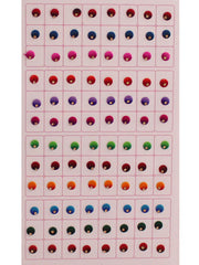 Multi Color Shaded Bindi Book with single Stone-Style -10