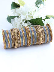 Maryam Bangle Set-Grey