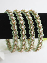 Sukriti Bangle Set-Mint Green