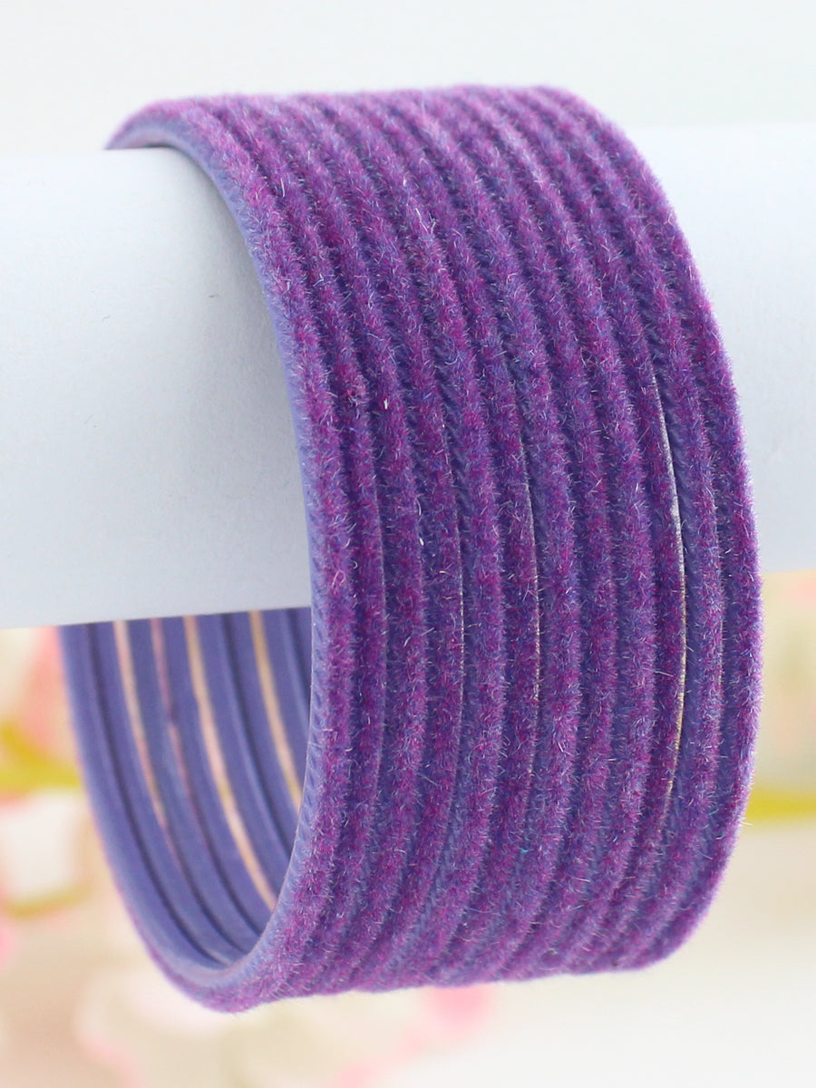 Dhaani Bangle Set-Purple