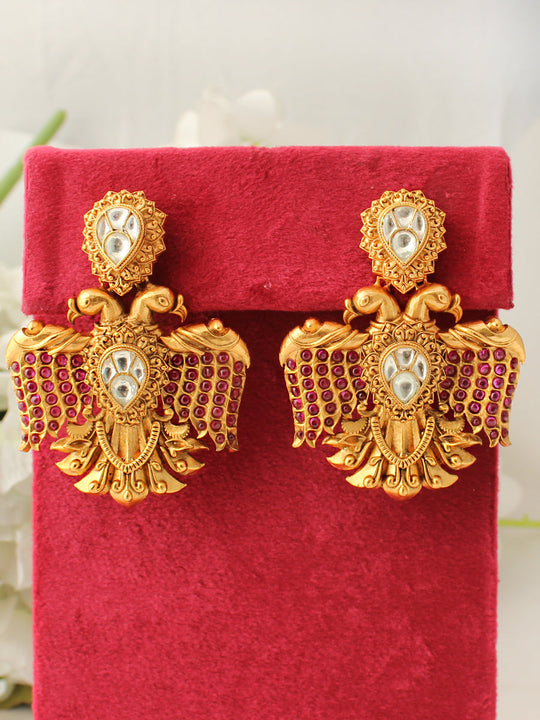 Nandita Earrings-Ruby