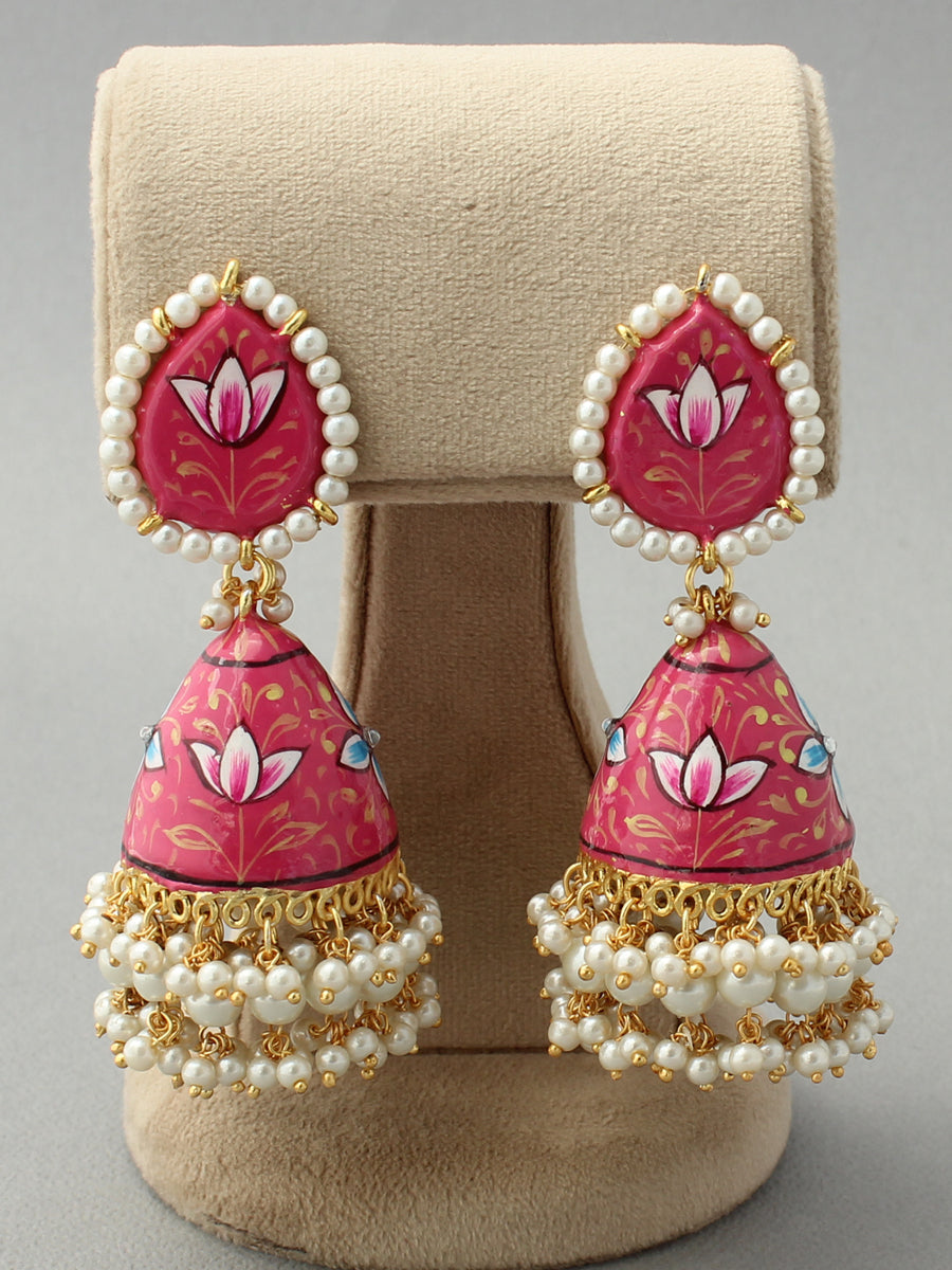 Uma Earrings-Pink