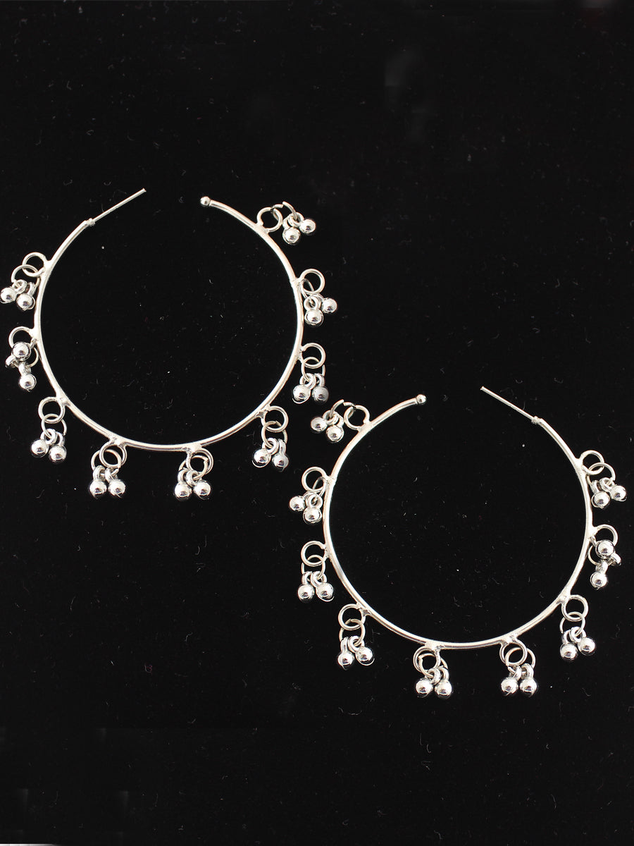 Gunjan Earrings-Silver