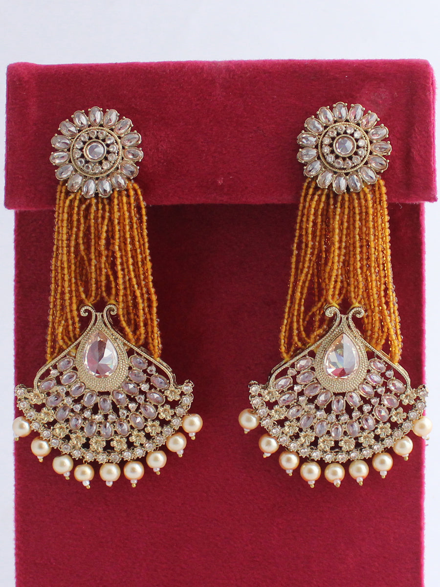 Diya Earrings-Golden