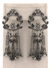 Trishla Earrings-Antique Silver