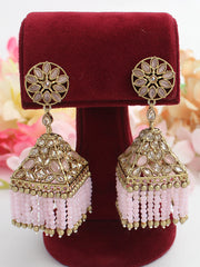 Azzah Earrings-Pastel Pink