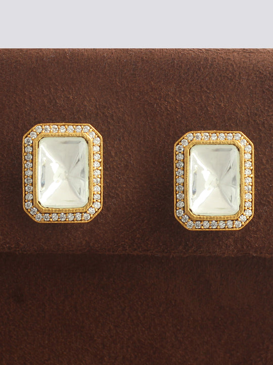 Palak Earrings-White