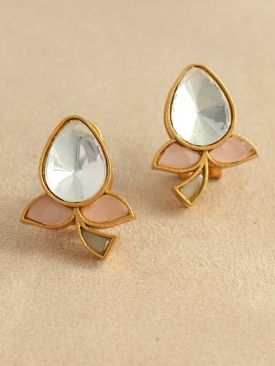 Kamakshi Earrings-Pastel Pink