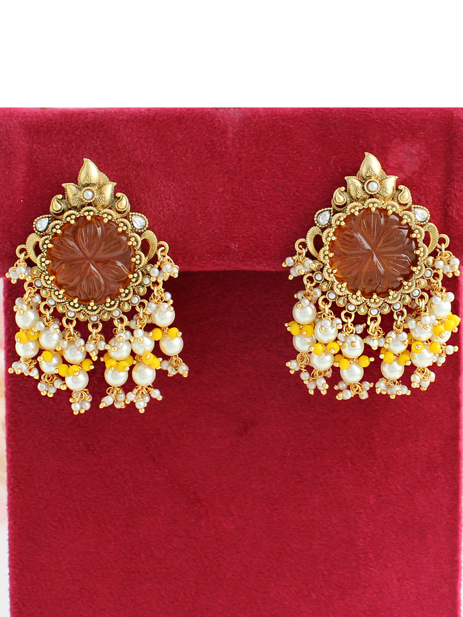 Ditya Earrings-Yellow