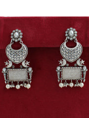 Misha Earrings-White