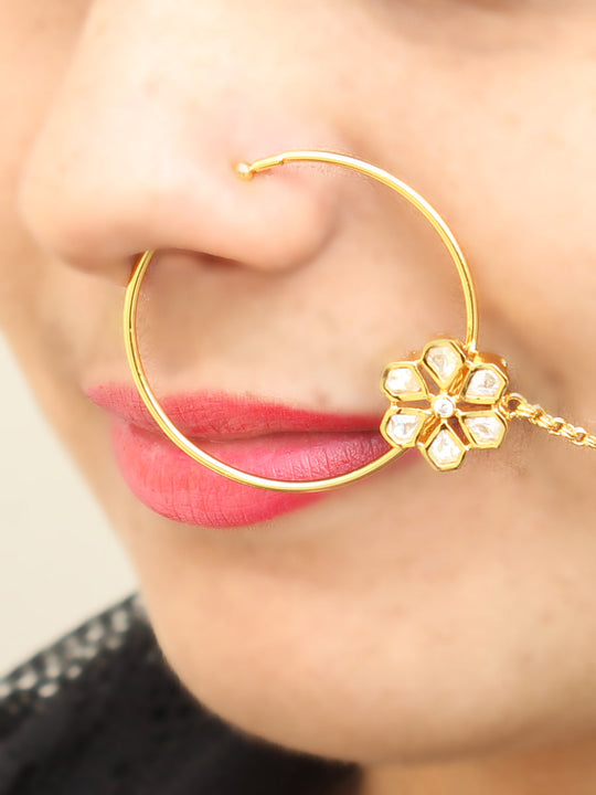 Chhavi Nose Ring-White