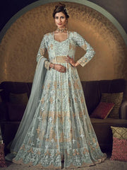 Aarzoo Suit-Pastel Blue