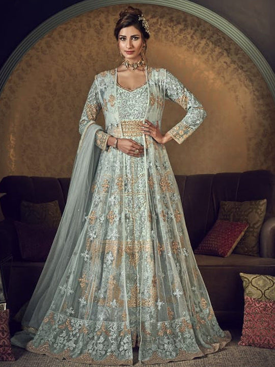 Aarzoo Suit-Pastel Blue