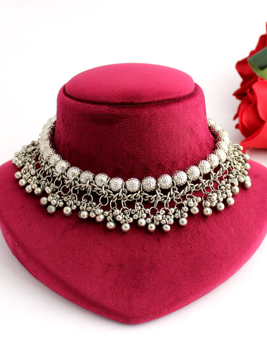 Alpa Necklace-Antique Silver