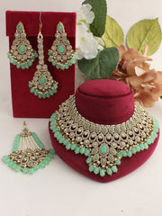 Somya Necklace Set-Mint Green