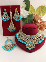 Somya Necklace Set-Turquosie