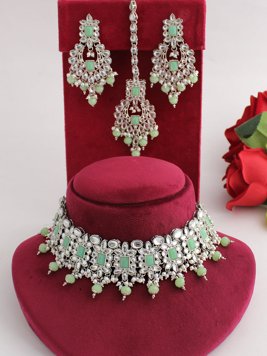 Iraj Necklace Set-Mint Green