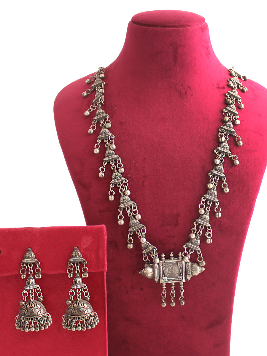 Risna Necklace Set-Antique Silver