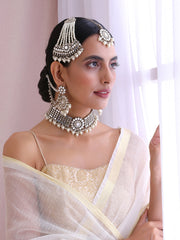 Kangana Mirror Necklace Set