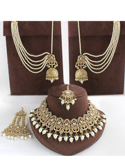 Mehreen Necklace Set - Golden