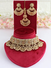 Mansi Necklace Set-Gold