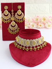 Ezzah Necklace Set-Yellow