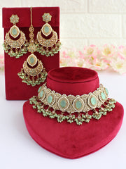 Ezzah Necklace Set-Mint Green