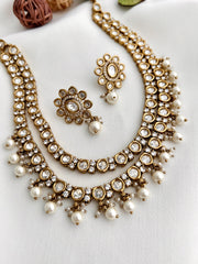 Shamika Necklace Set-White