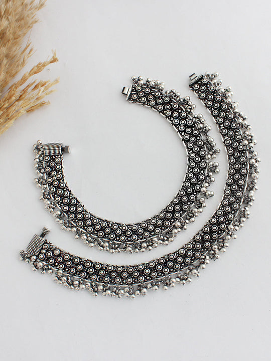 Kajri Anklet Payel-Antique Silver