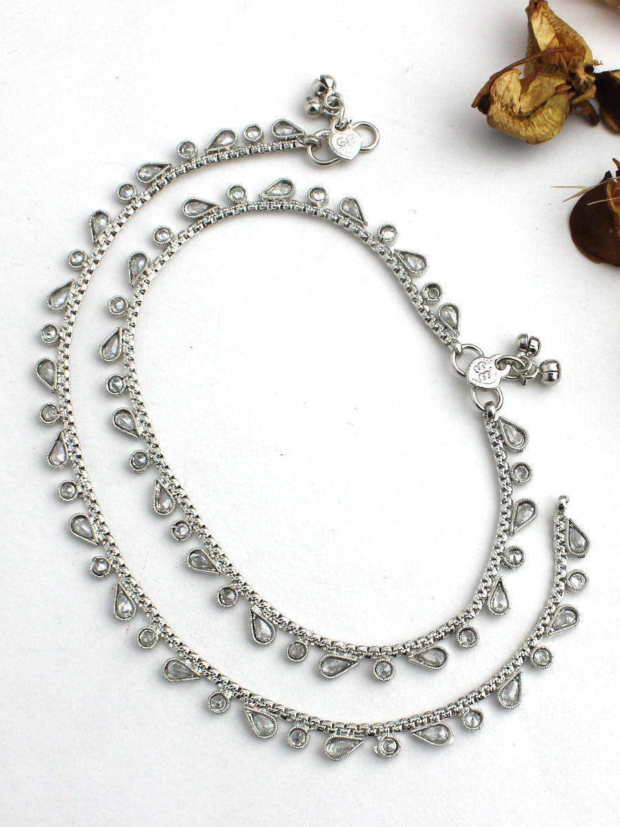 Zareen Anklet Payal-Silver