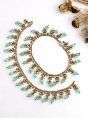 Rubina Anklet Payal-Mint Green