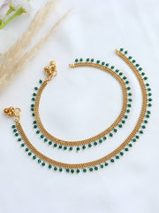 Dipti Anklet Payal-Green