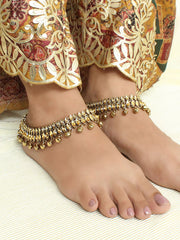 Gunjan Anklet Payal - Golden