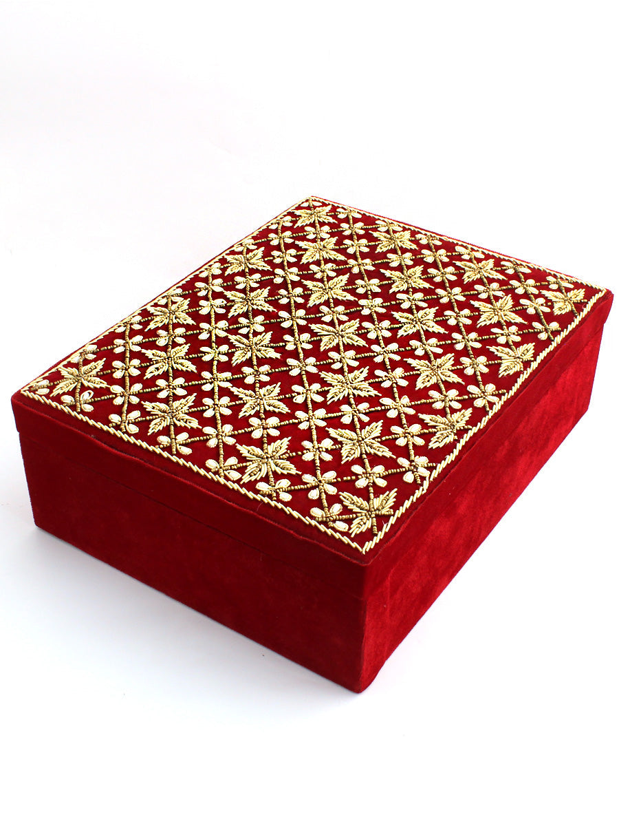 Bridal Choora Bangle & Kaleera Box-Maroon