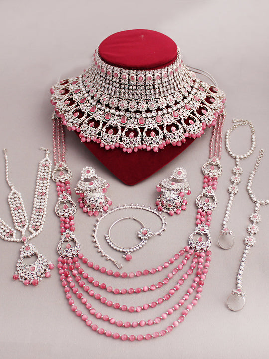 Ishrat Bridal Set-Pink