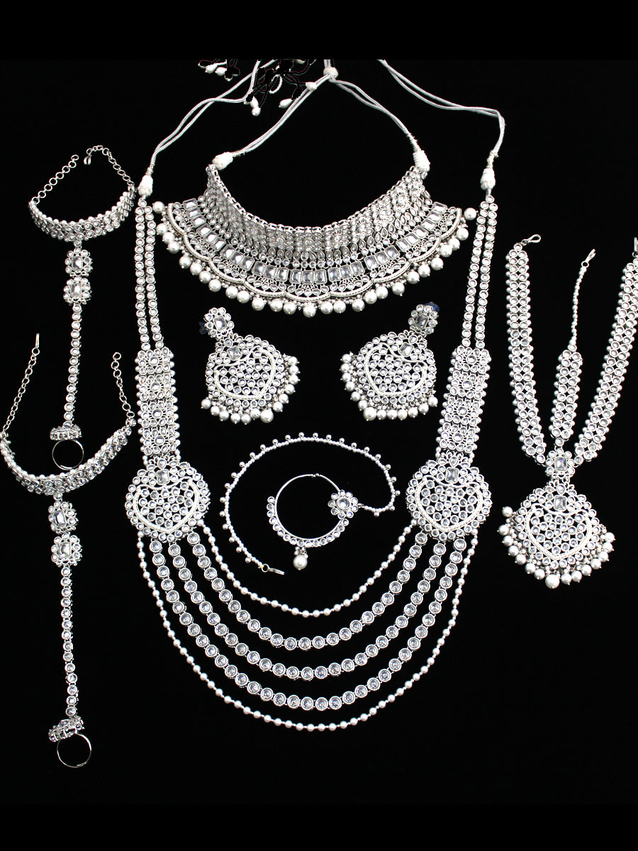 Chetna Bridal Set-Silver