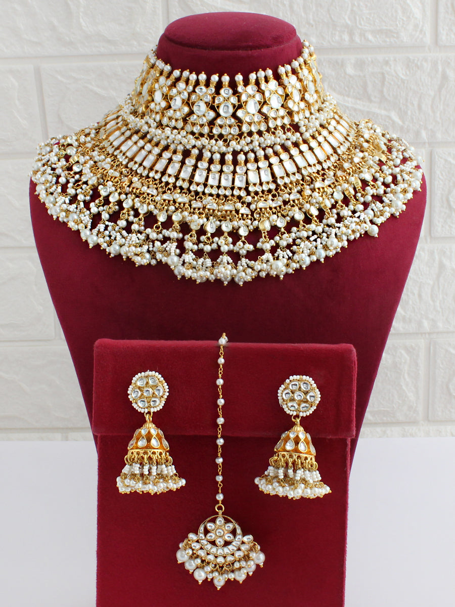 Meera Bridal Set-Pearl