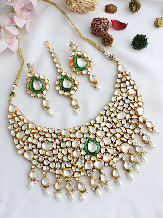 Rajasthan Bridal Set  - White