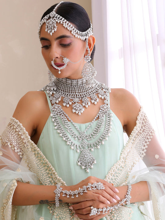 Antra Bridal Set-Silver