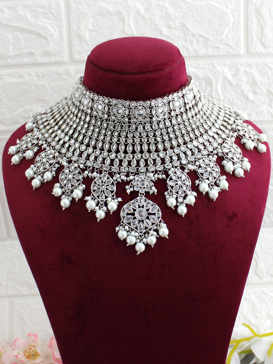 Antra Bridal Set-Silver