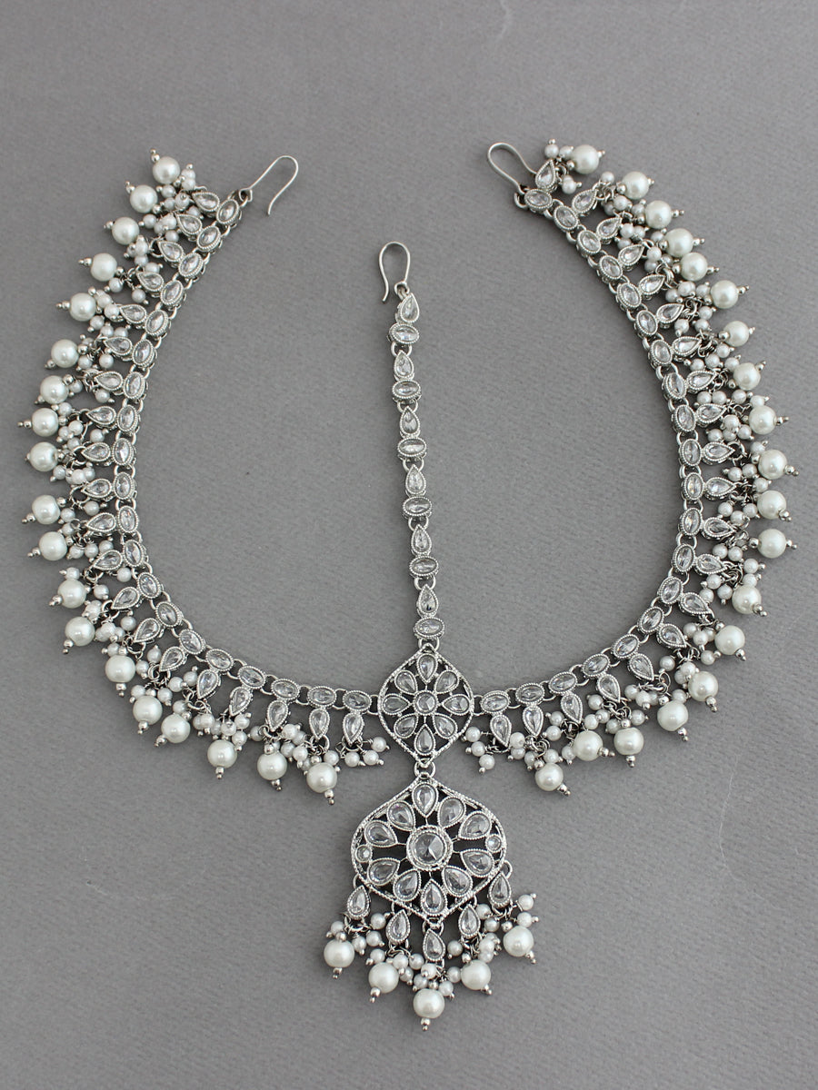 Antra Bridal Set-Silver