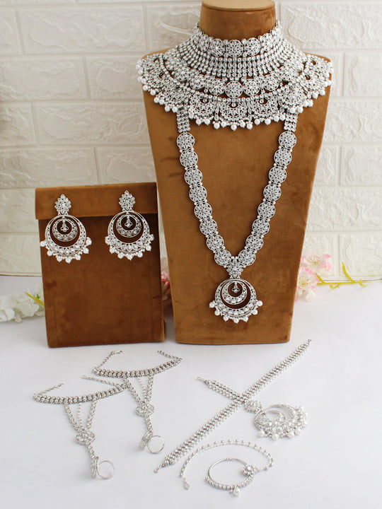 Himangi Bridal Set-Silver