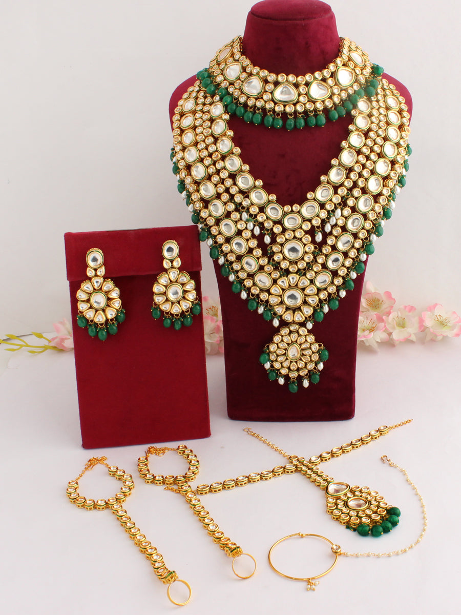 Sanchi Bridal Set-Green