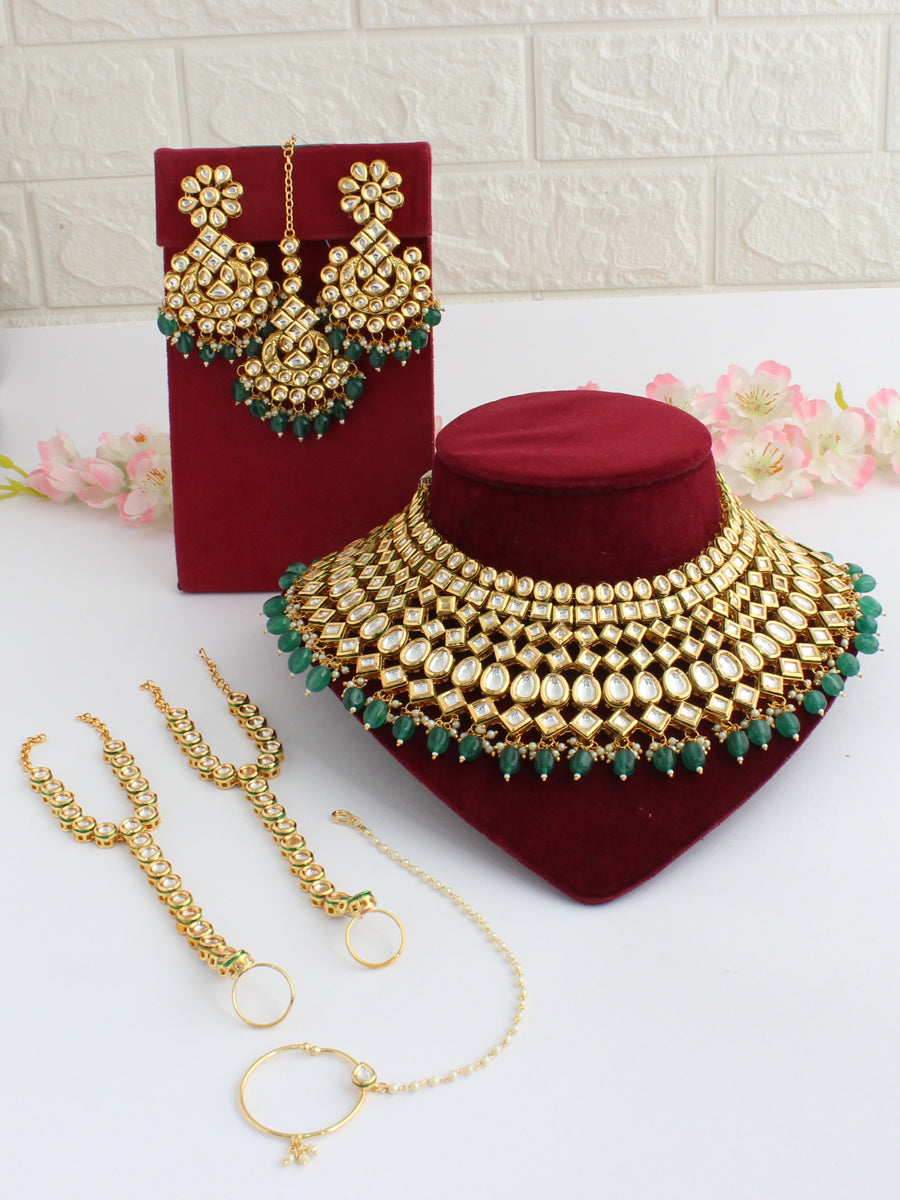 Rushali Bridal Set-Green