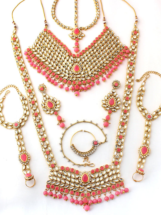 Prachi Bridal Set-Pink