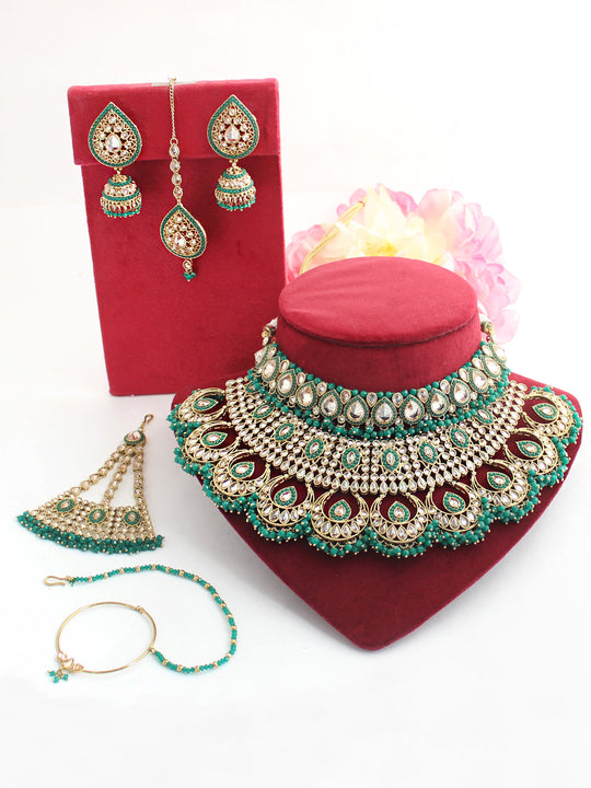 Harshita Bridal Set-Green